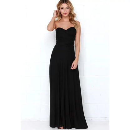 Sexy Frauen Multiway Wrap Cabrio Boho Maxi Club Rotes Kleid Verband Langes Kleid Party Brautjungfern Infinity Robe Longue Femme