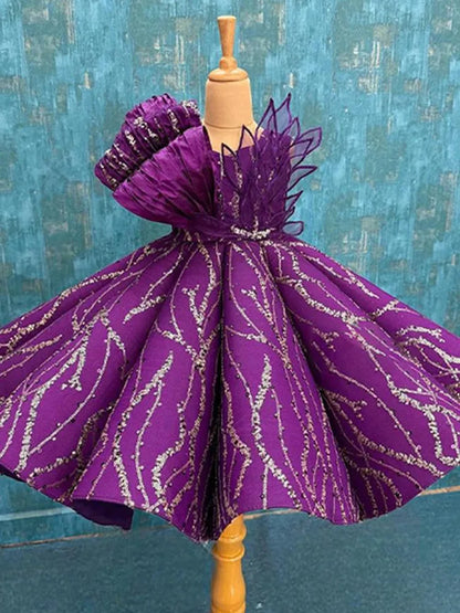 2024 kinder Laufsteg Abendkleid Host der Leistung Kleidung Hochzeit Geburtstag Party Blumen Mädchen Kleid A3705