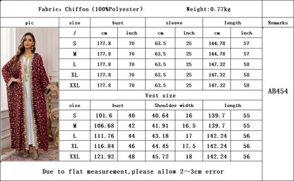 Eid Kimono Jalabiya Muslim Set Women Abaya Dubai Kaftan Morocco Caftan Kebaya Ramadan Dress Djellaba Islam Clothing Ramadan Robe.