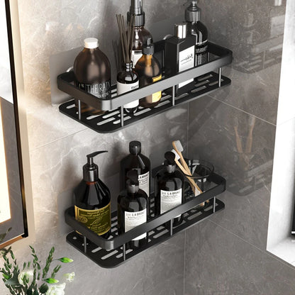 Schlag Kostenloser Wand Badezimmer Regal Kein Bohren Dusche Regal Küche Lagerung Organizer Shampoo Rack Make-Up Lagerung Organizer