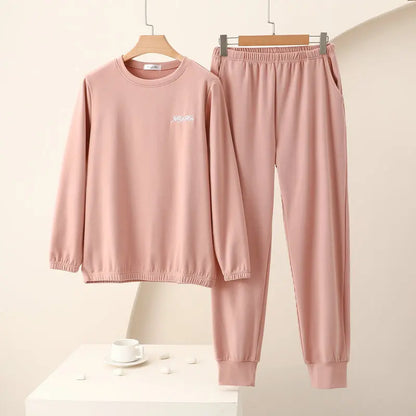 Women's Loungewear Warm Pajamas Autumn Winter New Long Sleeve Trousers House Suit Ladies Pyjamas For Women Nightie