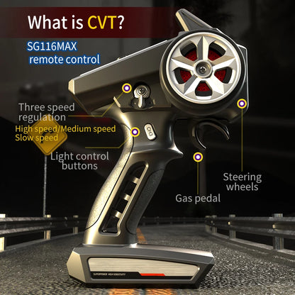 ZLL SG116 MAX/PRO 1:16 High Speed Drift Racing 80KM/H Or 40KM/H Brushless Motor 4WD RC Car Off Road Car Toys for For Kid Gift.