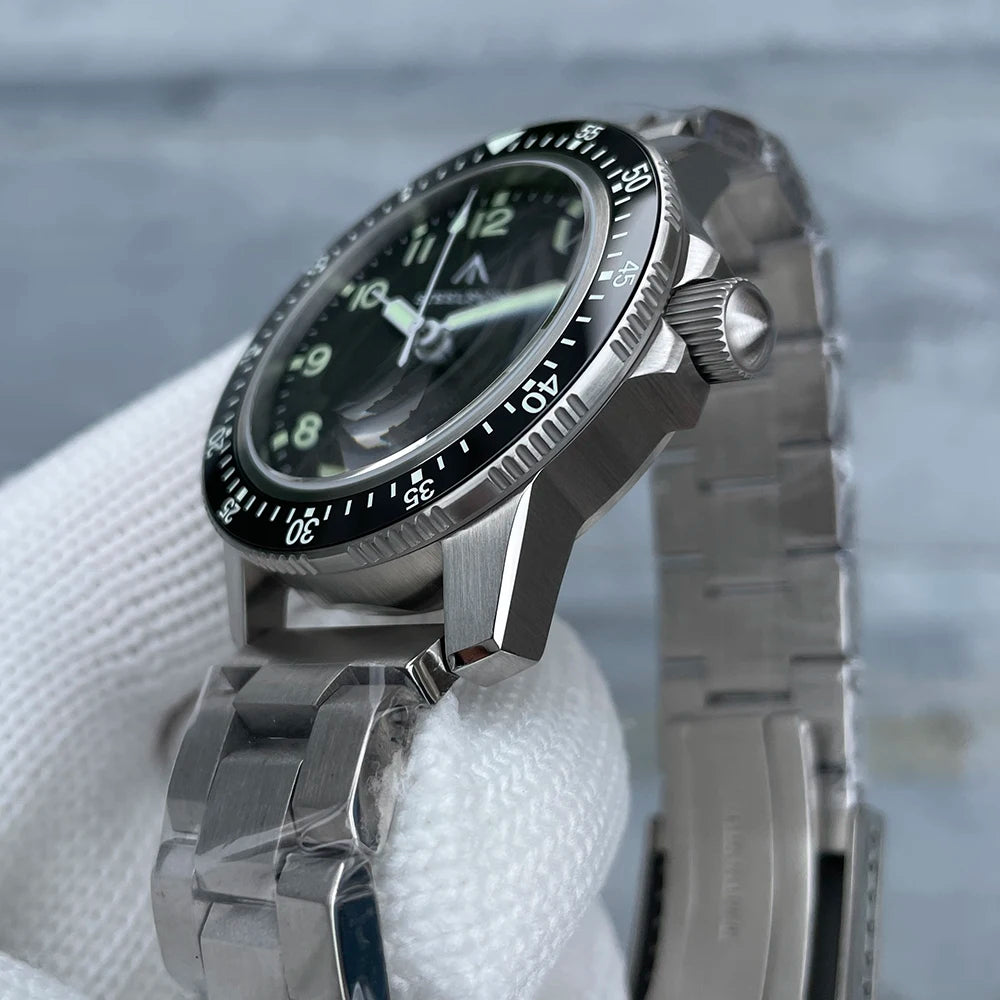 STEELFLIER Official SF787 Dive Luxury Wristwatches Double Calendar NH36 Movement Super Luminous 200M Waterproof Mechanical Watch.