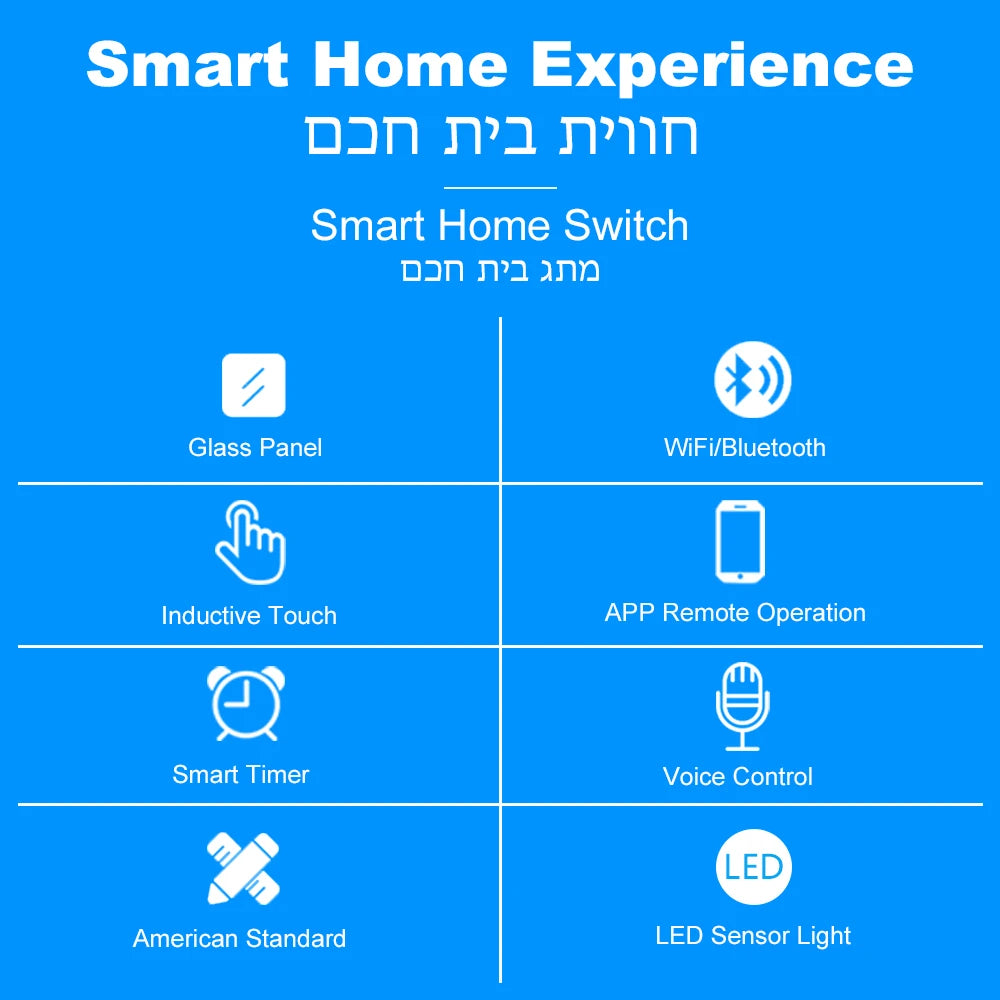 Tuya Smart 40A Wifi + Bluetooth Wasser Heizung Kessel Touch Schalter 8800W Timer Zeitplan Sprachsteuerung Alexa Google hause Yandex Alice.