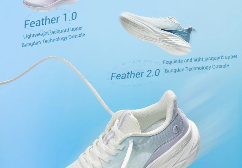 361 Degrees AirFeather 3.0 Women Running Shoes Lightweight Soft Trendy Casual Durable Versatile Stable Female Sneakers 682512219.