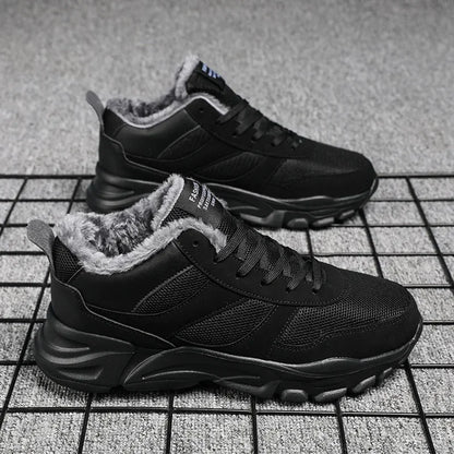 Men Shoes Sneakers Mocassin 2024 New Winter Shoes Warm Fur Lining Lightweight Casual Shoes Men Walking Footwear Male.