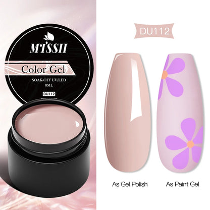 Mtssii 8ML Quick Extension Nail Gel Vernis Nude Milk White Gel Nail Polish UV Semi Permanent Nails Art For Manicure Tools