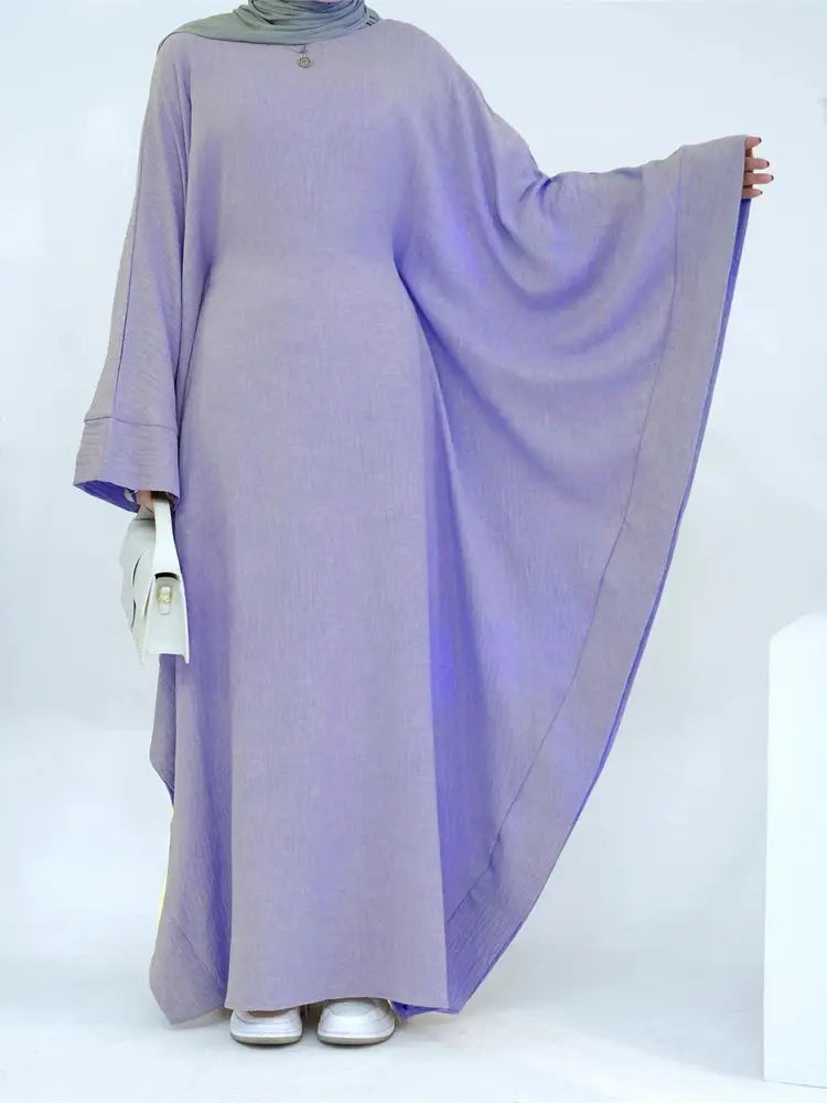 Batwing Abaya Damen Arabic Muslim Modest Dresses Kaftan Jalabiya Kebaya Caftan Marocain Vestidos Robe Longue Femme Musulmane.