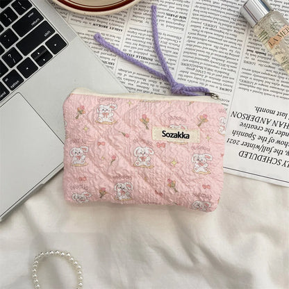 Cute Travel Cosmetic Lipstick Earphone Card Small Portable Storage Bag Purse Mini Makeup Handbags Pouch Organizer In Make Up Bag