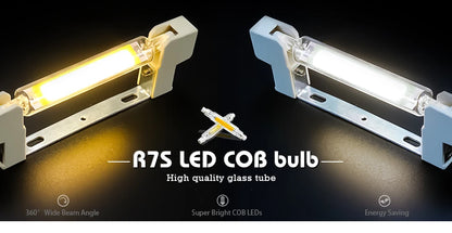 High Power LED R7S Glass Tube COB Bulb Ceramics 110V 220V 78MM 118MM R7s Corn Lamp 5W 10W 20W J78 J118 Replace Halogen Lampadas.
