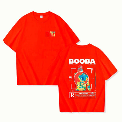 B2O T-shirts Men Fashion BOOBA Printed Short Sleeve T Shirt Women Casual Harajuku Streetwear Tee Tops.
