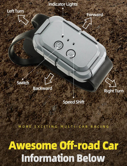 Q210 Amphibious Rc Car Dual Control 4WD Off-road Remote Control Waterproof Vehicle 2.4G Electric Climbing Crawler Toys for Kids