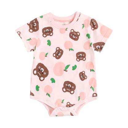 Sanlutoz Baby Jungen Mädchen Bodys Sommer Baumwolle Kleinkind Kleidung Cartoon Unisex Kurzarm