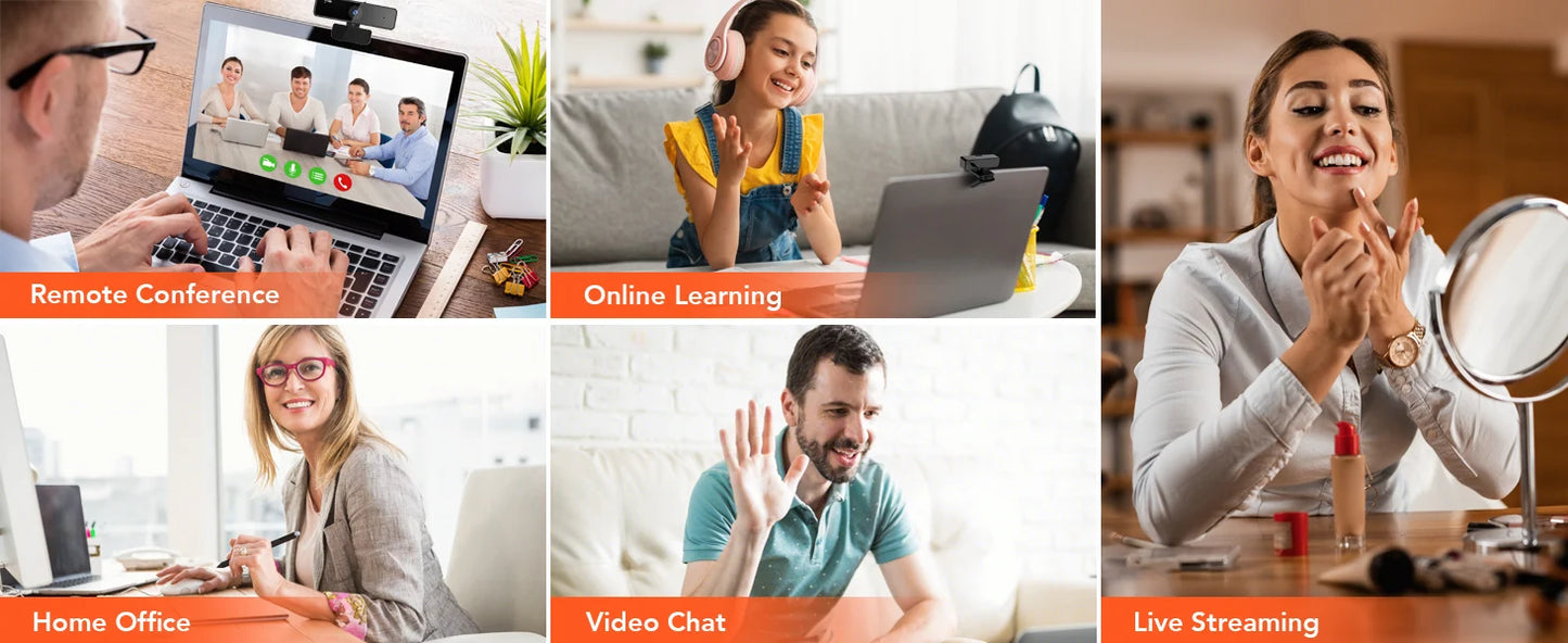 Nuroum V11 High Quality 1080p 60fps Full Hd Plug And Play Computer Usb Web Camera Mini Webcam 2K For Pc Laptop With Microphone