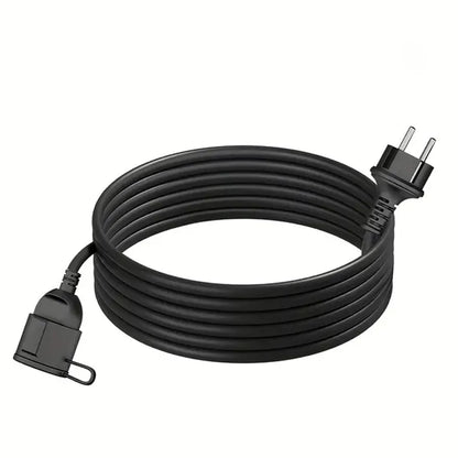 IP44 Waterproof Extension Cord for Outdoor, 3m/5m/10m Schuko Power Cable, 2500W with Seal Cap, Camping Garden Use, white/black.