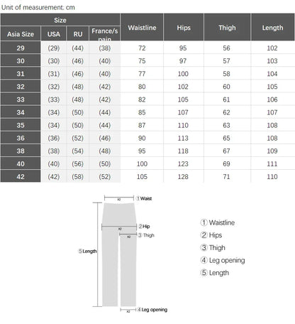 Summer Ultra Thin Men's Loose Jeans Lyocell Ice Silk Fashion Casual Business Denim Pants Straight Stretch Male Trousers.