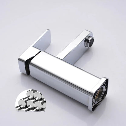 Stainless Steel Black Square Hot and Cold Dual-use Basin Faucet Home Kitchen Bathroom Cabinet Faucet