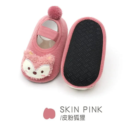 Lovely Infant Slippers Toddler Kids Boy Girl Knit Crib Shoes Warm Cute Cartoon Anti-slip Prewalker Newborn Slippers Baby Shoes