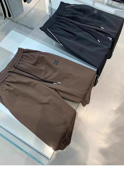 2024 Spring Autumn Men's Long Pants Loose Fit Plus Size Casual Nine Point Plus Size Harem Workwear Bunded Pants Men