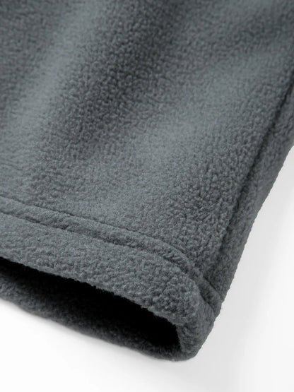 Men's Polar Fleece Zipper Hooded Jacket Autumn Winter Thermal Warm Work Coats Full-Zip Up Windproof Outdoor Hoodie Sweatshirt