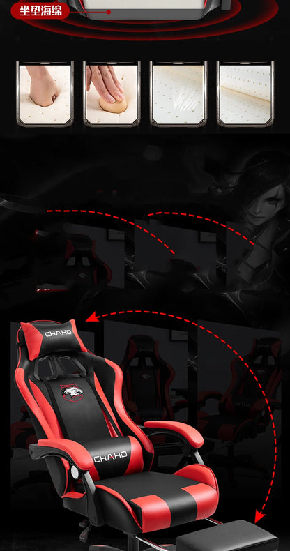 2025 Neuer Computerstuhl, grüner Gaming-Stuhl, PU-Leder, Bürodrehstuhl, Aufzug, Schlafzimmermöbel, Mode, Sillas, Gamer-Stuhl