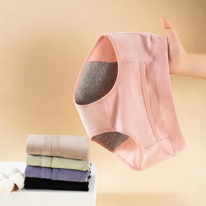 Women's Panties UnderwearLeakproofBreathable Briefs MenstrualPants PlusSizeWaterproof Mid Waist Organic Cotton Protective Briefs