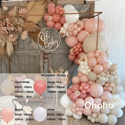 Kaffeebraun Beige Ballon Girlande Bogen Kit Oh Babyparty Dekoration Rustikale Hochzeit Kindergeburtstag Party Taufe Taufe