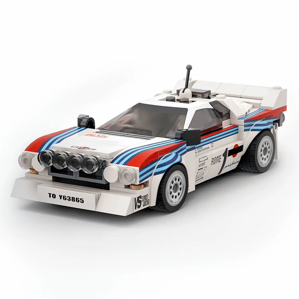 244PCS MOC-130287 Rally Racing Lancia Rally 037 Martini Racing 1983 Monte Carlo Building Blocks DIY Toy Holiday child Gift.