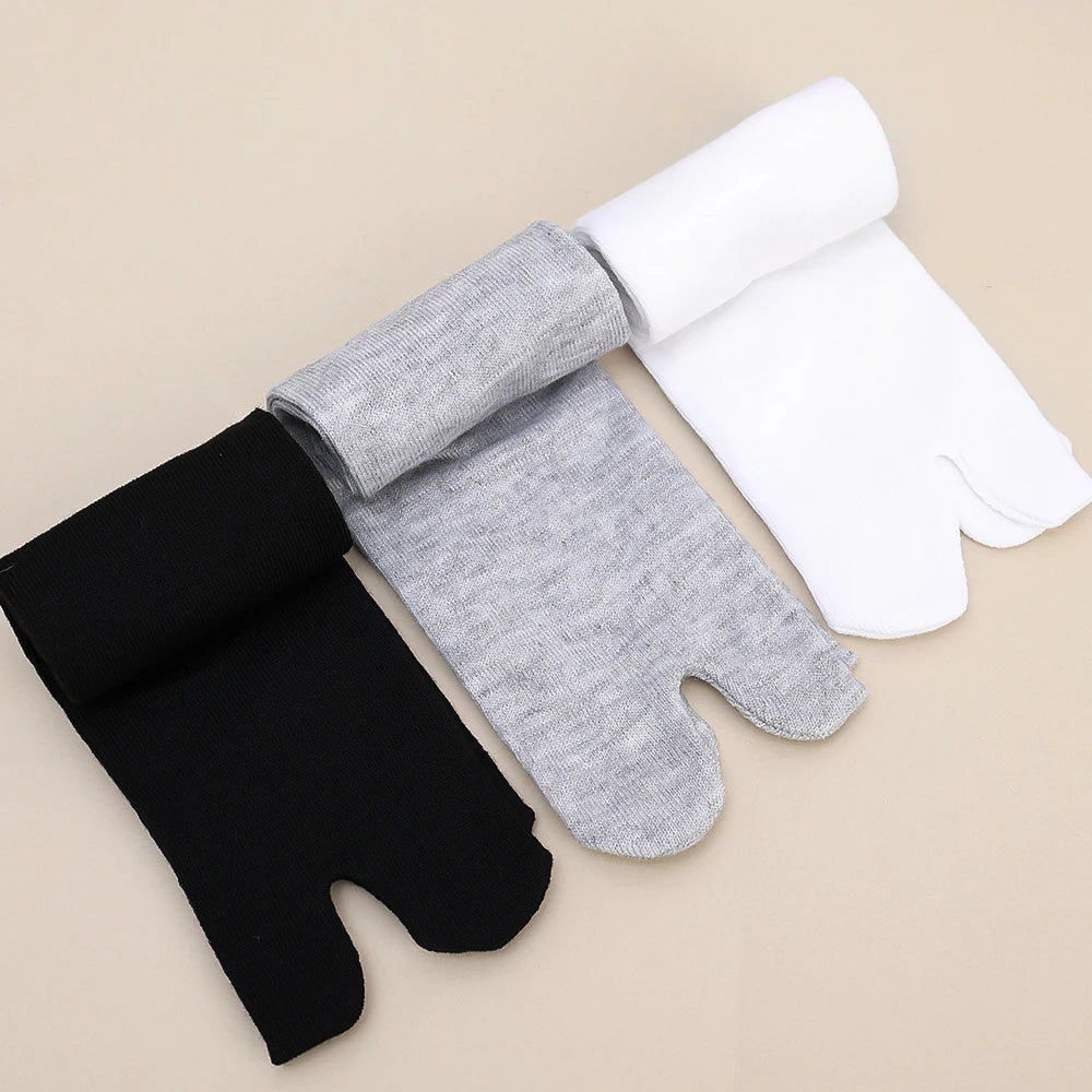 Fashion Japanese Style Tabi Toe Socks for Men Women Summer Fiber Two Finger Socks Kimono Flip Flop Sandal Split Tabi Toe Sock.