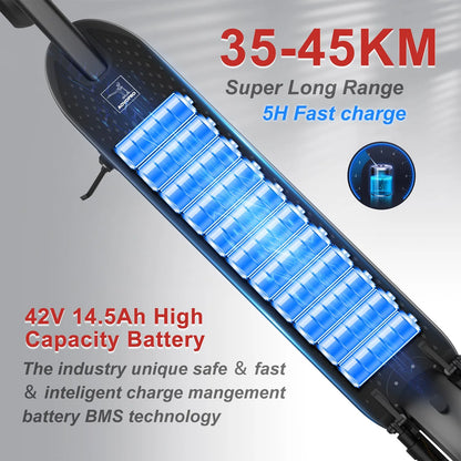 JUICEASE Portable Electric Scooter 16/45KM Smart APP 31/35KM/H Fast Speed 350W/1000W Waterproof IP65 Electric Kick Scooter