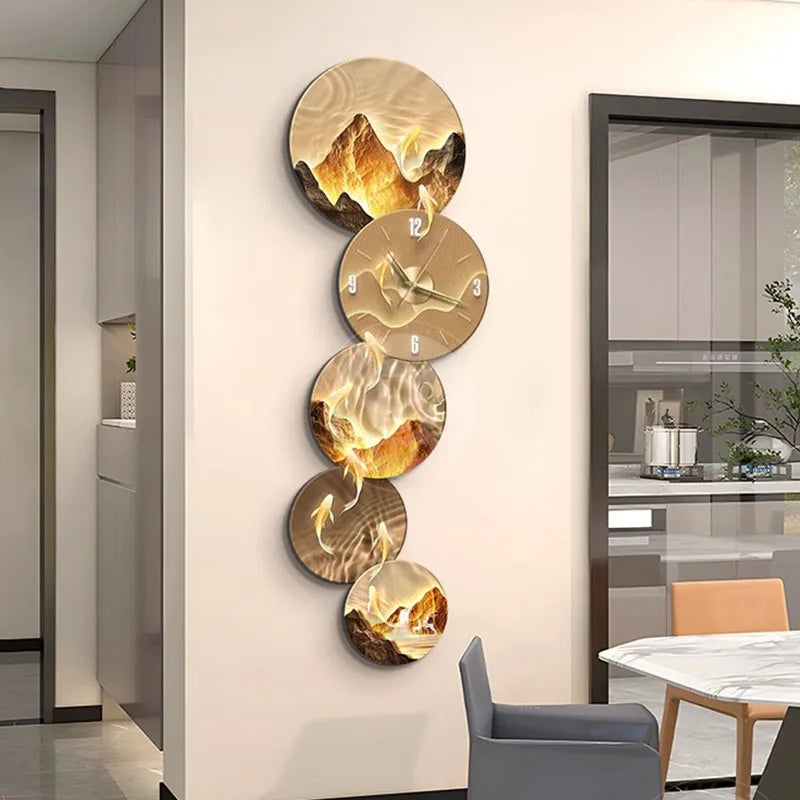 Stille Led Wanduhren Kunst Wandbild Große Innen Wohnzimmer Luxus Wand Uhr Ästhetische Orologio Da Parete Hause Dekoration
