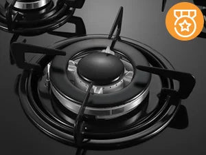 60cm Built-in Gas Hob 4 Burner | Auto Thermocouple & Safety Lock | 4-Zone Tempered Glass 8060W with Auto Ignition.