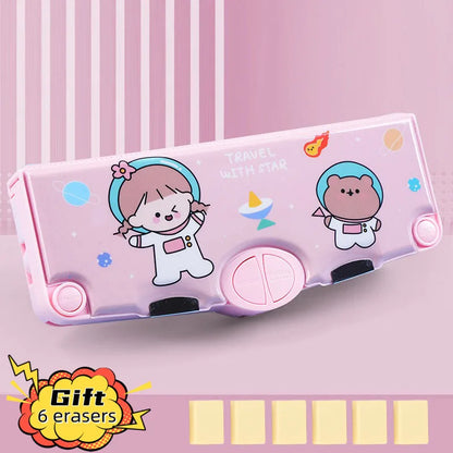 Astronaut multifunktion ale Büro Briefpapier Box Grundschule Schüler große Kapazität Feder mäppchen Cartoon Geschenk 6-teiliges Set