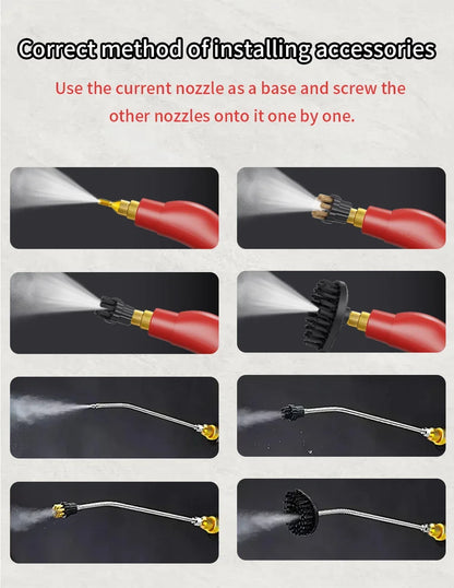 2500W High And Temperature Handheld Steam Cleaners Air Conditioner Kitchen Hood Car Steam Clean Machine Floor and More Cleaning