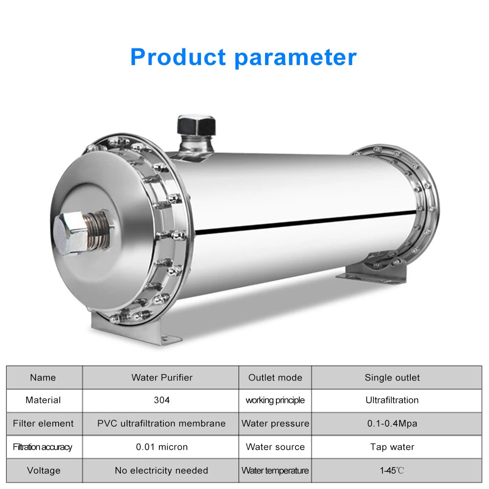 3000L Water Filter Machine 304 Stainless Steel Direct Drink Water Purification Equipment For Kitchen Restaurant Drink Filters.