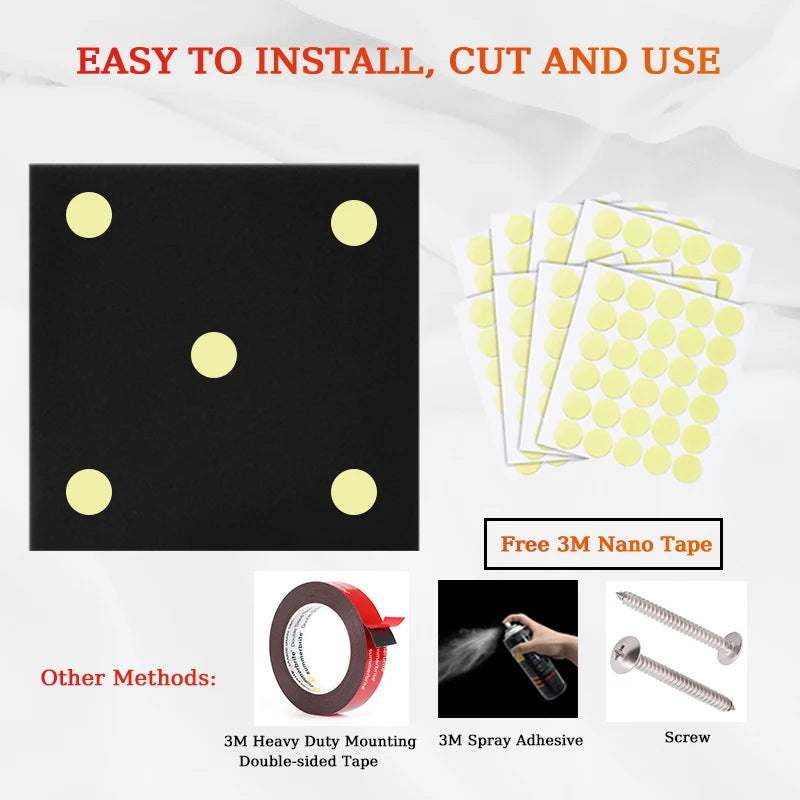 TOUO Sound Dampening Acoustic Panels Egg Cotton Design 47.2"x23.6" Wall Tiles 1-4Pack Suitable for KTV