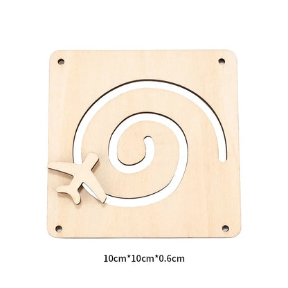 Busy Board Accessories DIY Toy Part Wooden Toys Metal Locks Leather Buckle Montessori Educational Games Intellectual Development