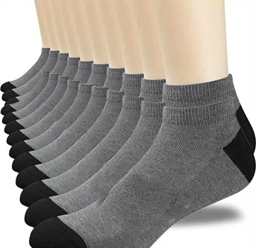 10/5/3MEN'S Mid-calf Socks Cotton Socks for All Seasons, Solid Colour and Versatile