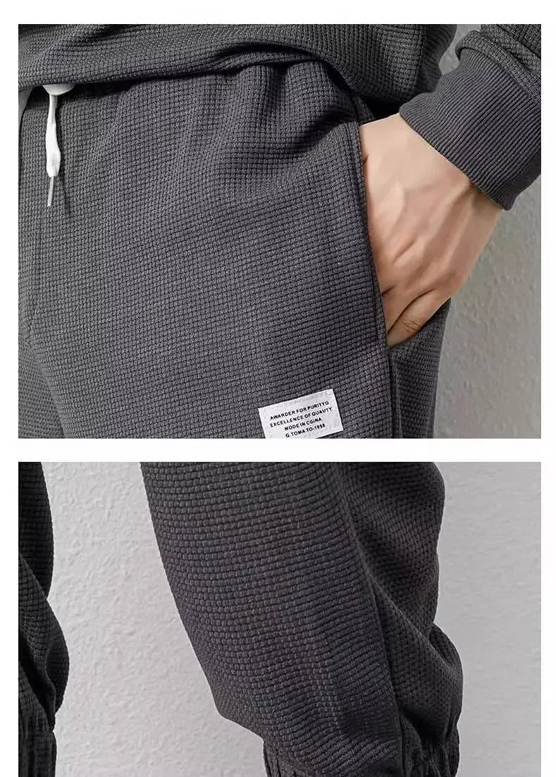 Loose Men's Long Sleeve Hoodie And Pants Set Spring Autumn New Style Casual Sports Youth Loose Fit Male Fashion Outfit