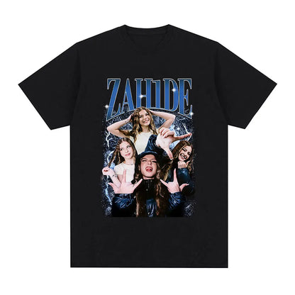 Zahide Merch Graphic Print T-shirt Men Women Fashion Hip Hop T Shirts Cotton Casual Oversized Short Sleeve T-shirts Streetwear.