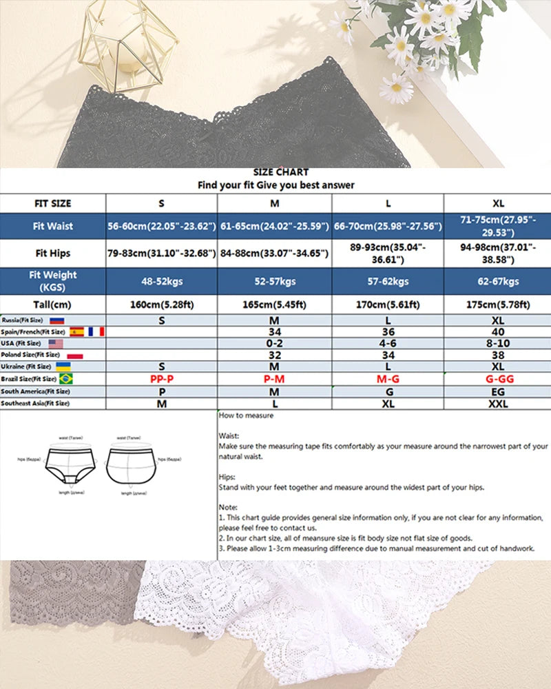 8Pcs/Set Sexy Lace Floral Boyshorts Underwear for Women Sexy Hollow Out Solid Panties Female Low-Waist Breathable Girls Lingerie.