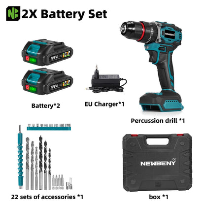 NEWBENY 80N.M 25 + 3 Drehmoment Bürstenlosen Bohrmaschine 3IN1 Akkuschrauber Holzbearbeitung Power Tool Für Makita 18V Batterie pin