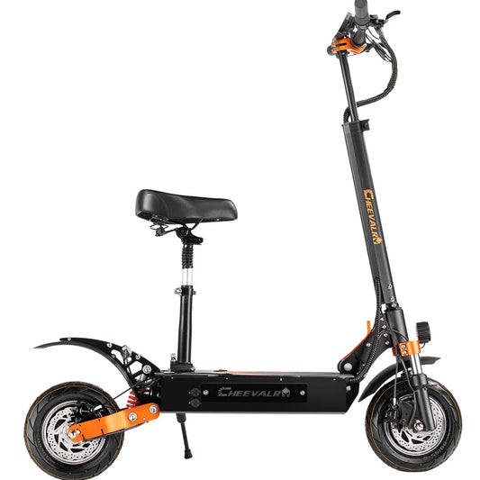 Cheevalry S10 Electric Scooter 2*1600W Motor 52V 33AH Battery Electric Scooter 10 Inch Tires City Commuter Electric Scooter.