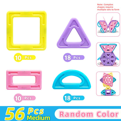 Medium Macaron 3D Magnetic Toys，Building Blocks for Kids,Educational Sensory Building Magneticfor toy,Birthday Gift Stacking toy.