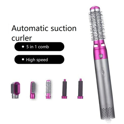 Hot Air Brush 5 in 1 Hair Dryer Brush Negative Ionic Detachable Hair Dryer  Styler Air Culer Wand Hair Straightener Brush Blow