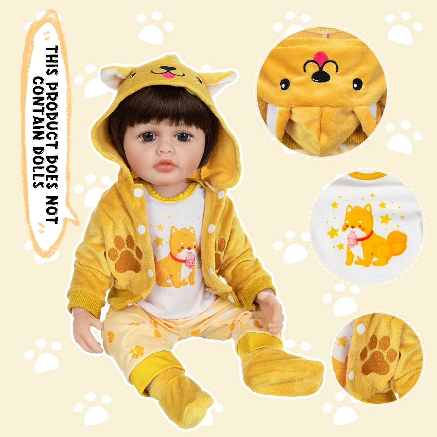 New Doll Clothes For 20-22Inch Baby Doll 50-55cm Reborn Babies Doll Clothes.