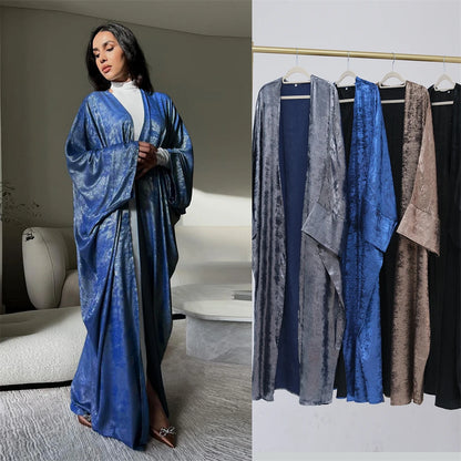 Ramadan Eid Open Dubai Luxury Abaya Damen Modest Kimono Coat 2025 Muslim for Women Islam Clothing Kebaya Robe Femme Musulmane