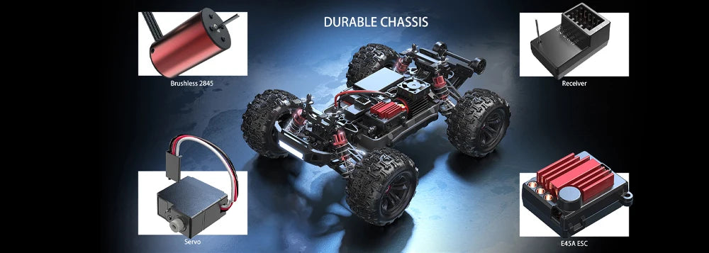 MJX Hyper Go 16207 70km/h 1/16 4WD Racing Car Brushless High Speed Drift Cars 2.4G Remote Control Cars Off-Road Truck Toys.