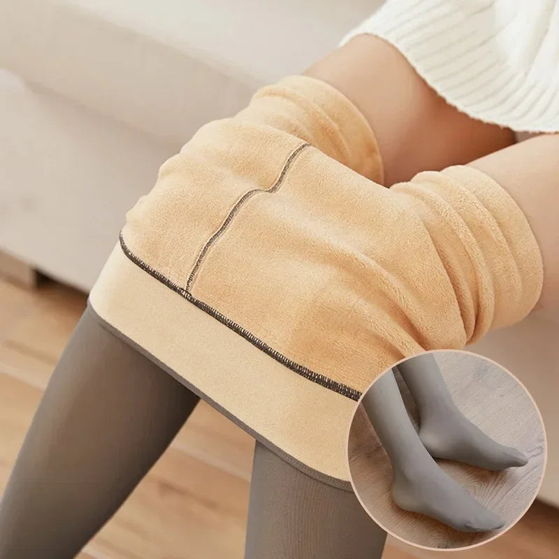 Butterfly Print Fleece Tights Winter Warm Pantyhose Sexy Translucent Stockings Thermal Elasticity Panty New Fashion Leggings.