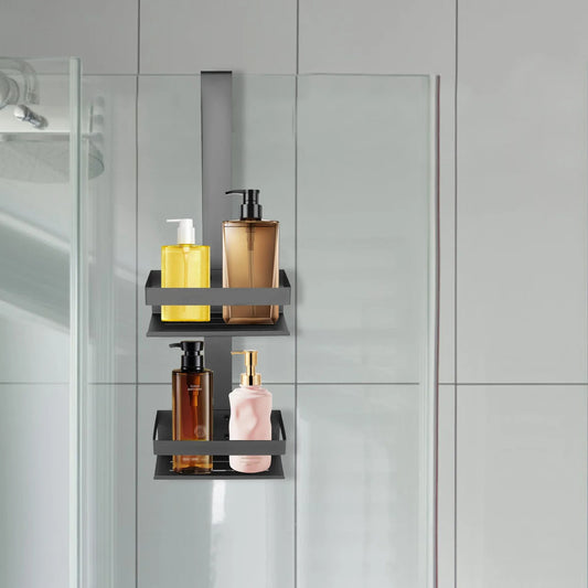 Hängendes 2-stufiges Duschregal, Badezimmerregal, 304 Edelstahl, für Küche, Wohnzimmer, Balkon